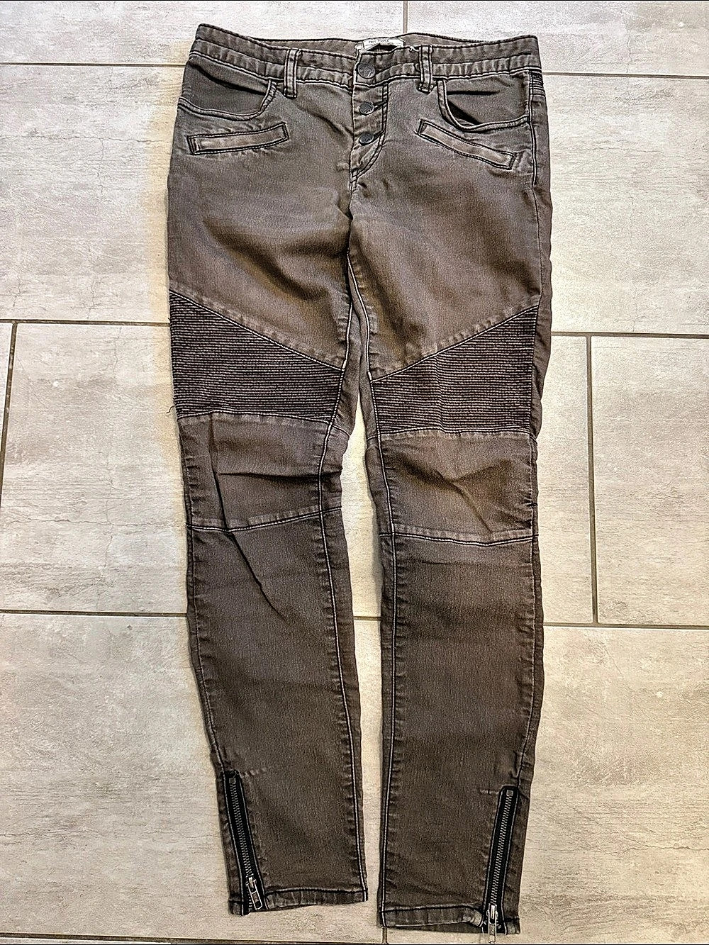 Free People Army Green Skinny Jeans Waist 27